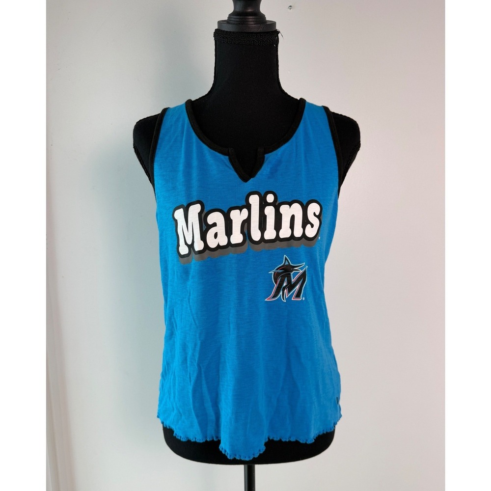 Miami Marlins MLB Tank Top Baseball Gameday Women's Fan Gear Sporty Y2K Tailgate